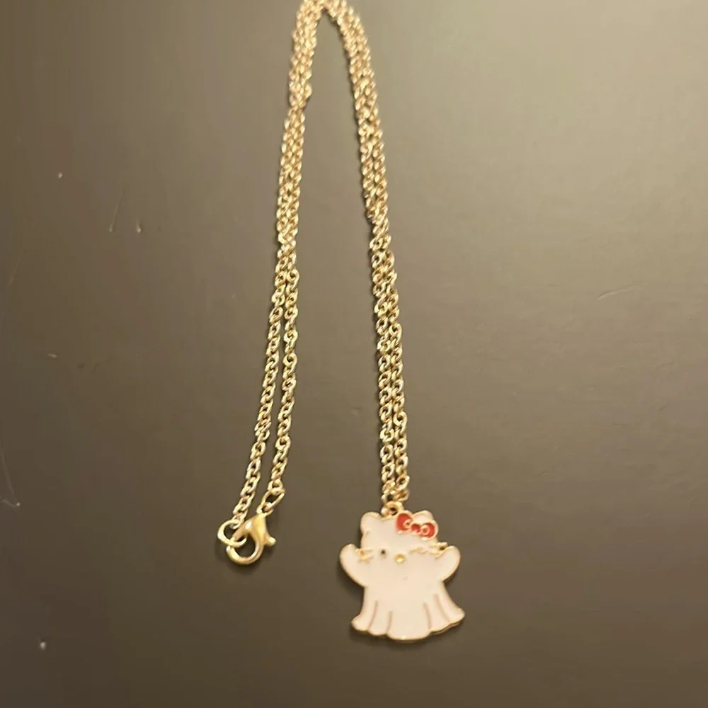 Hello Kitty Ghost Pendant Necklace